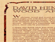 Tablet Screenshot of davidhenrywoodarts.com
